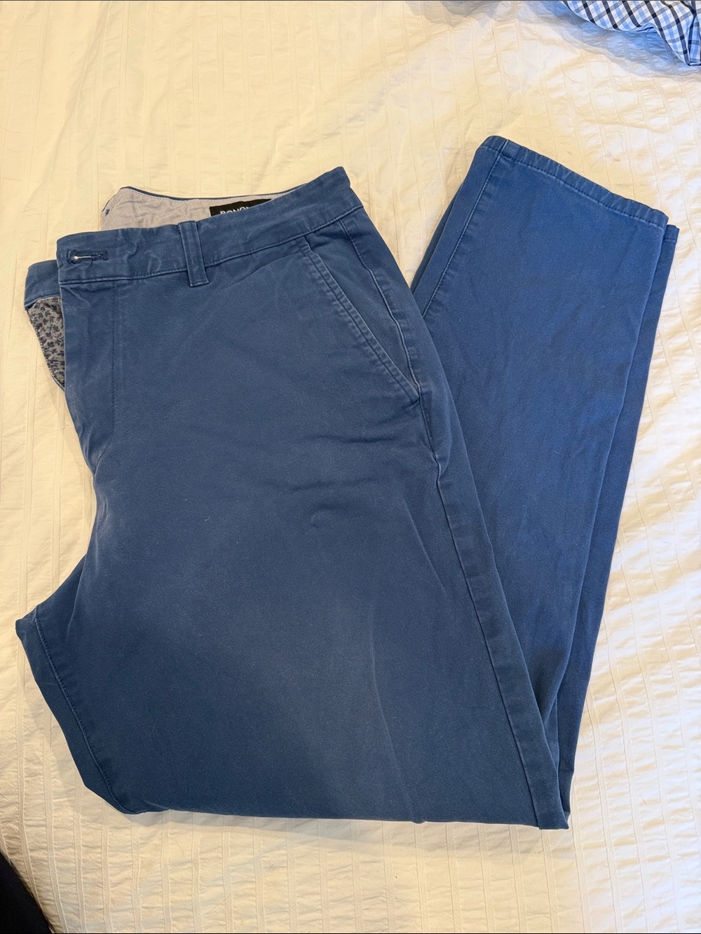 Bonobos Men's Blue Chino Pants - Athletic fit